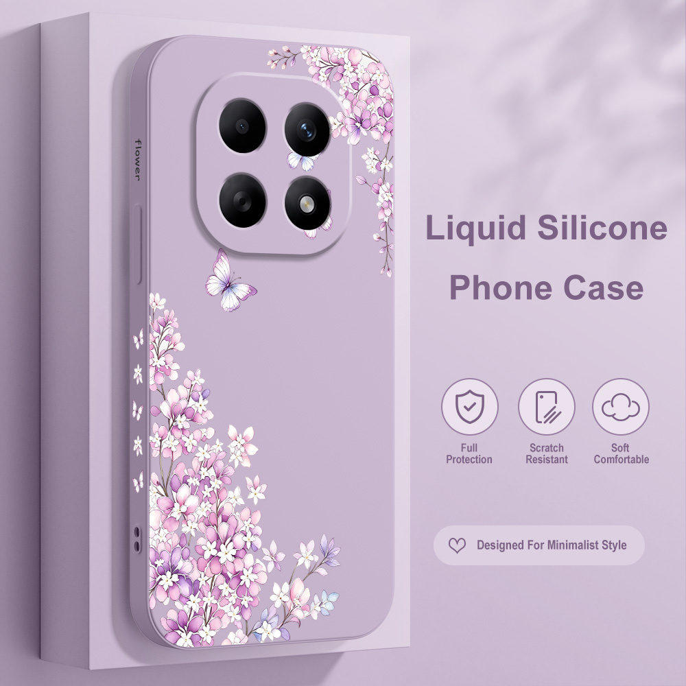 Violet Floral Phone Case For X - Xiaomi Redmi Note 13 review and price