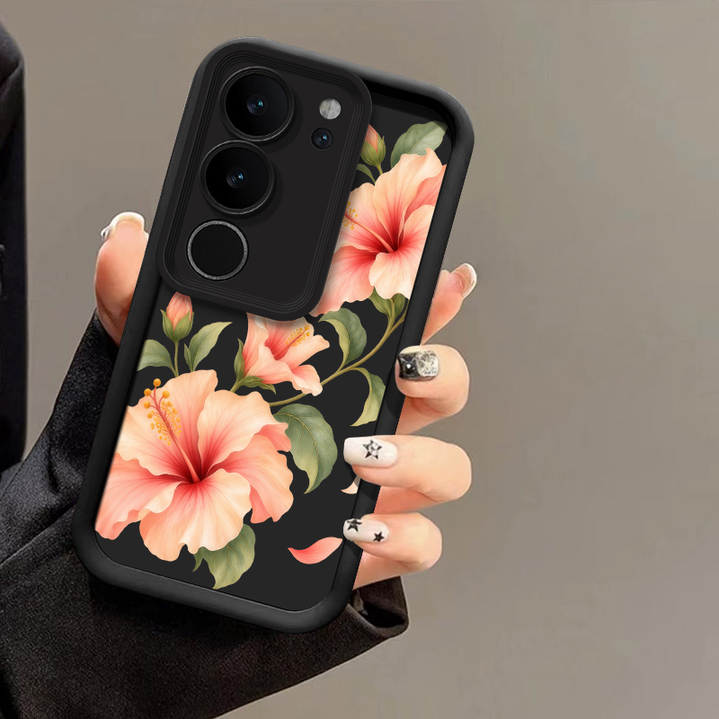 Cute Pink Lily Pattern Phone C - Vivo X200 review and price