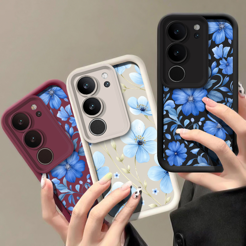 Blue Watercolor Floral Phone C - Vivo X200 review and price