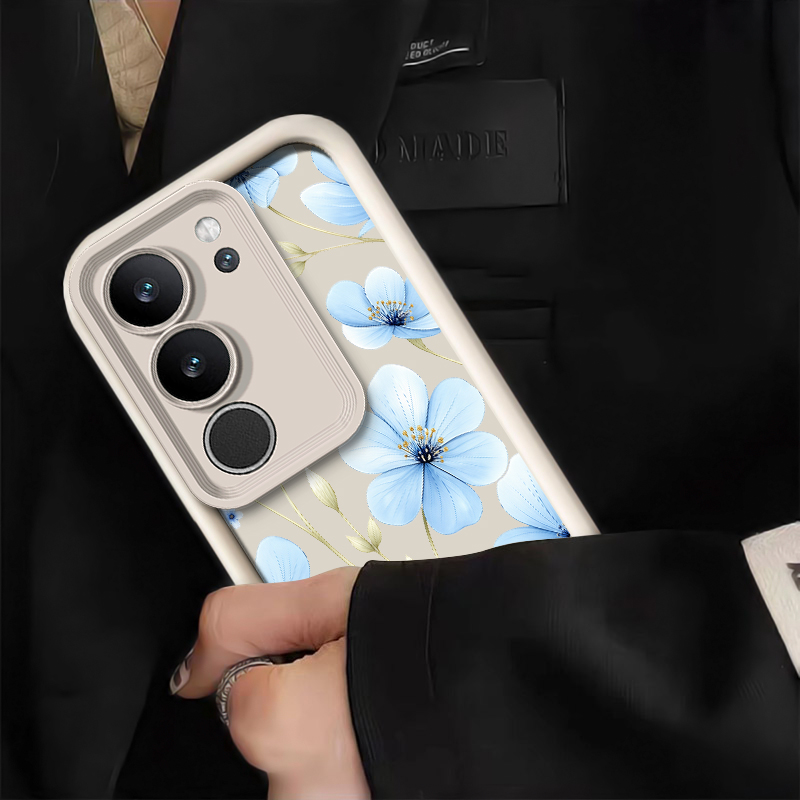 Blue Watercolor Floral Phone C - Vivo X200 review and price