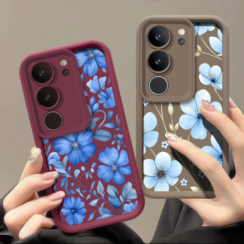 Blue Watercolor Floral Phone C - Vivo X200 review and price