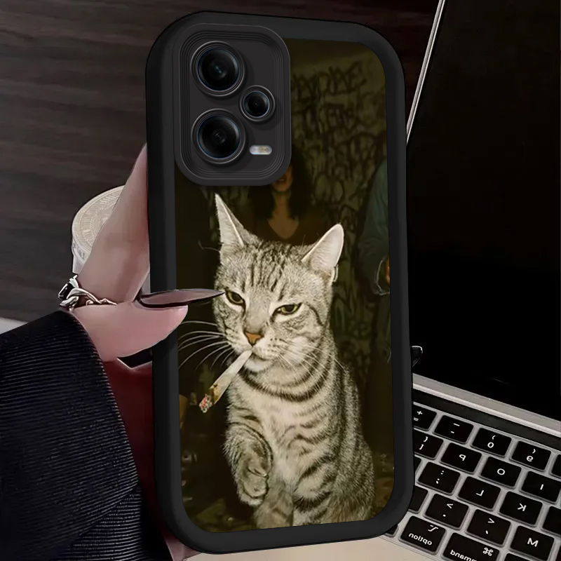 Trendy Cat Smoking Phone Case  - Xiaomi Redmi Note 14 review and price